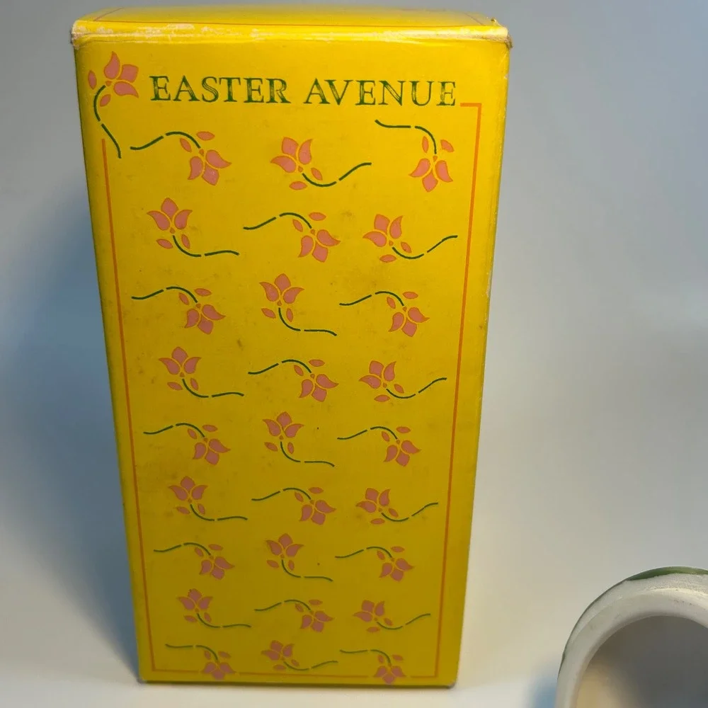 Easter Avenue Bunny Rabbit Figurine Trinket Box Happy Easter Egg Decor 6